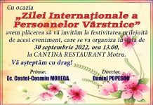 Persoanele vârstnice din Motru, sărbătorite la finalul acestei luni!