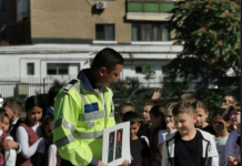 Educație rutieră într-o școală din Târgu Jiu