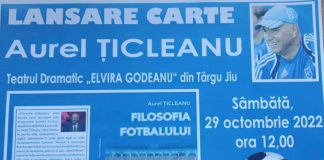 Filosofia Fotbalului, cartea antrenorului Aurel Țicleanu, lansată la Târgu-Jiu