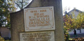 Spitalul Orășenesc de Urgență din Târgu-Cărbunești la cei 130 de ani de existență – ,,Spitalul de la Târgu-Cărbuneşti este prima unitate spitalicească din judeţul Gorj, unitate care în decursul timpului s-a dezvoltat pe baze moderne”!