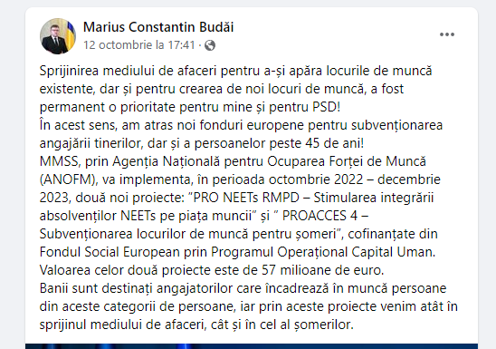 2.250 de lei de la stat