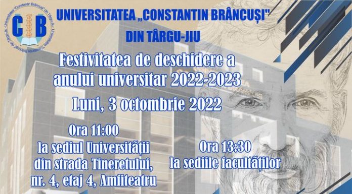 Târgu Jiu: Festivități de deschidere a noului an universitar la UCB