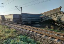 Nouă vagoane cu cărbune deraiate în Dolj!
