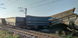 Nouă vagoane cu cărbune deraiate în Dolj!