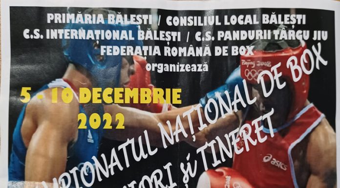 Campionatul Național de Box la Seniori și Tineret, într-o comună din Gorj
