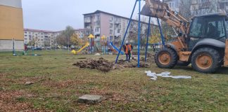 Copiii din Motru au încă un parc nou în oraș! Atracția, o tiroliană