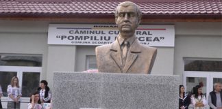 Pompiliu Marcea – Dezvelirea bustului și inaugurarea Căminului Cultural