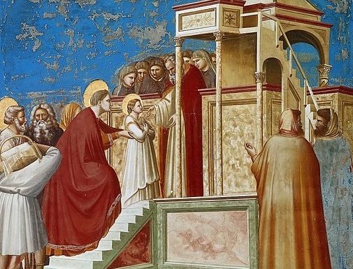 MAICA DOMNULUI, primeşte-ne cu milostivire la icoana ta grabnic ascultătoare şi făcătoare de minuni! – ,,Sfinţilor Ioachim şi Ana, veseliţi-vă acum, când aduceţi în Templul Domnului pe cea Curată, care are să fie Maică lui Hristos Dumnezeu, Împăratului a toate…”!