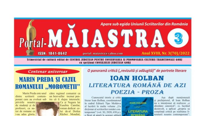 Vârf de lance în cultura gorjeană – Revista „PORTAL-MĂIASTRA”