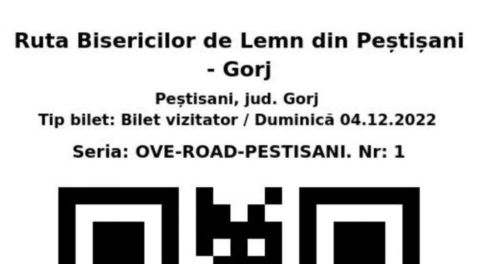 FOTO: Bisericile de lemn din Peștișani, vizitate gratuit cu bilet digital. Ele au fost incluse în rutele turistice