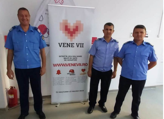 Jandarmii din Gorj donează sânge: ”Salvează o viață!”