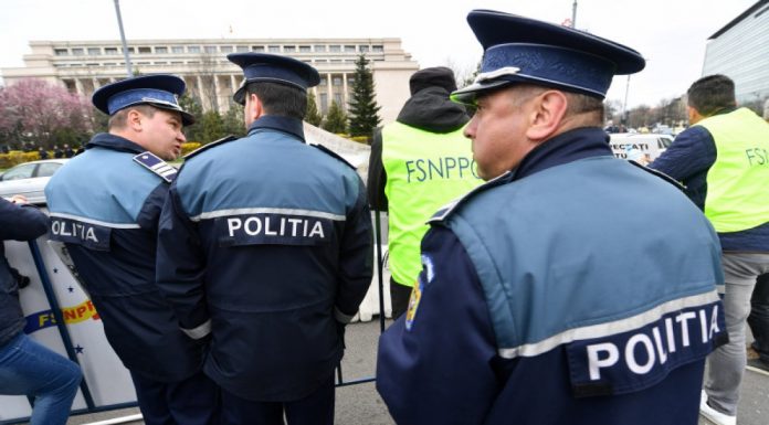 Protest al sindicaliştilor din penitenciare şi Poliţie