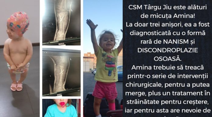 S-au pus în vânzare biletele pentru jocul cu Vâlcea! Spectatorii pot s-o ajute pe micuța Amina