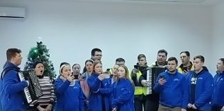 Au venit din Londra să cânte colinde la Spitalul Județean