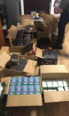 Percheziții în Gorj și Dolj – Sute de kg de petarde, confiscate