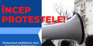Angajații din Educație amenință cu proteste. „Sunt condamnați la sărăcie”