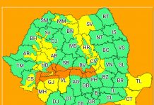 Cod portocaliu de ploi. Viscol la munte