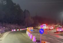 Trafic restricționat din cauza unei alunecări de teren