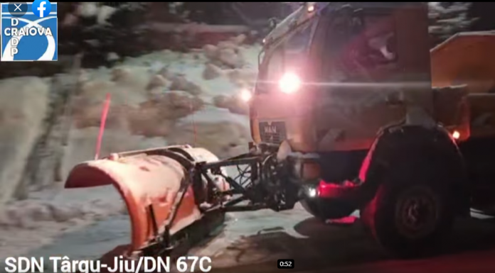 Acțiuni de deszăpezire în Gorj și Vâlcea