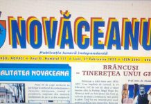 Publicaţia «NOVĂCEANUL» şi tinereţea fără bătrâneţe! – ,,Mulţumim conducerii Ziarului «Gorjeanul» pentru sprijinul acordat publicaţiei noastre”!