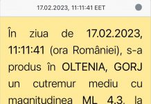 RO-ALERT nu difuzează notificări înainte de cutremur – La cel de 4,3 grade, de azi, nu a fost niciun apel de urgență