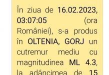 Noapte agitată în județ. ”Cutremur în Gorj” – un nou grup pe Facebook