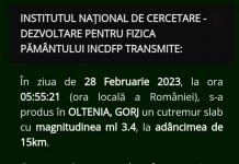 Revizuiri repetate ale INFP privind cutremurele din Gorj