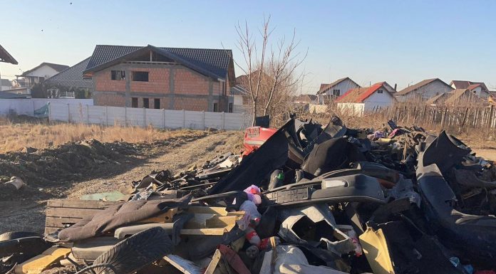 Depozit ilegal de deșeuri auto. Amendă!