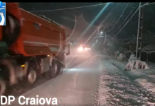 DRDP Craiova: 252 de utilaje și peste 1.400 de tone de material antiderapant pe șosele