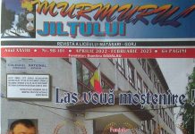 Educaţia…şi Lecţia de viaţă! – Revista şcolară «Murmurul JILŢULUI» şi simbolistica mărturisirii: «Las vouă moştenire»! – ,,Revista «Murmurul JILŢULUI», care murmură în toată ţara şi peste hotare, de dragul vostru”!