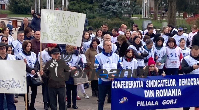 Protest al dascălilor – salarii neindexate de ani de zile!