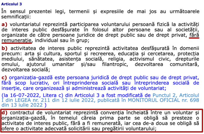 Bani pentru elevii care fac voluntariat