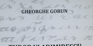 Carte frumoasă, cinste cui te-a scris: ”Tudor Vladimirescu între Scila și Caribda”, primul volum, autor – prof. dr. Gheorghe Gorun (I)
