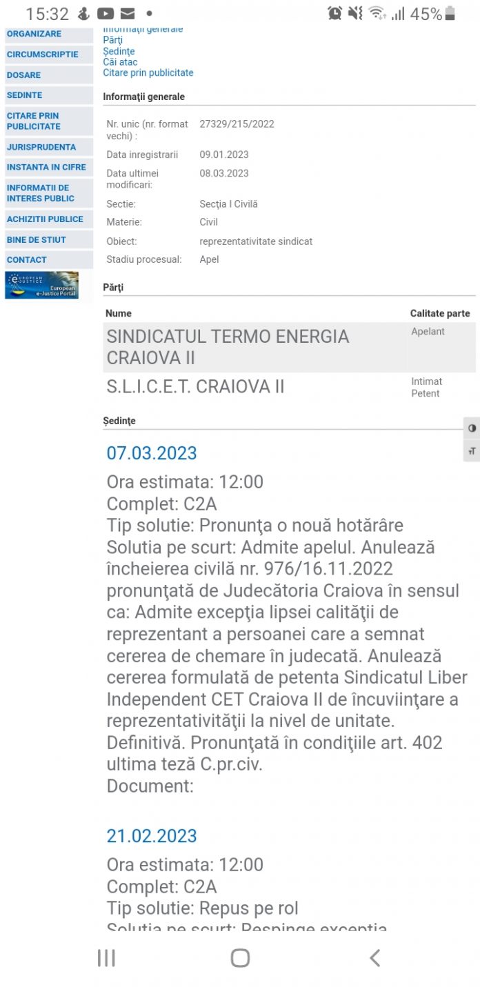 SLI Craiova II, fără reprezentativitate – Atac dur la ”boșii sindicali” din CEO