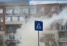 Târgu Jiu: O mașină a luat foc