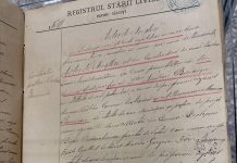 Certificatul de naștere al lui Constantin Brâncuși, expus la Târgu-Jiu