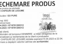 Chipsuri retrase din magazine