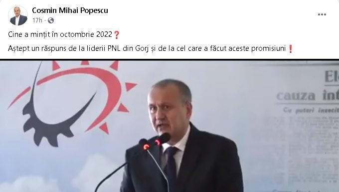 Cum a mințit Virgil Popescu, la Rovinari, un întreg județ!