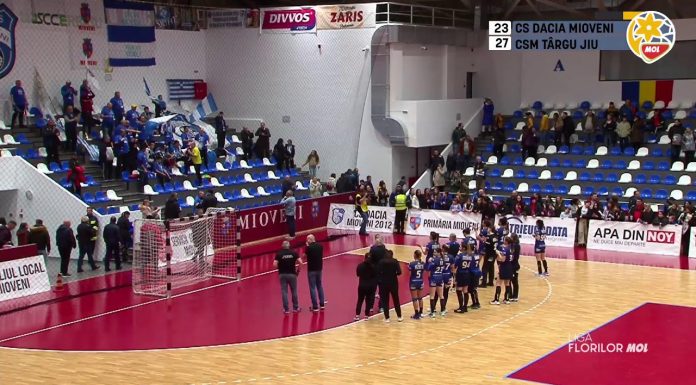 Sportivă de la CS Dacia Mioveni, accidentată la meciul cu CSM Târgu Jiu