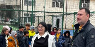 Simulare de incendiu, la Şcoala Gimnazială „Ecaterina Teodoroiu”