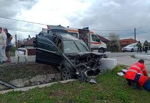 Accident grav la Iași de Gorj, în ziua de Paște