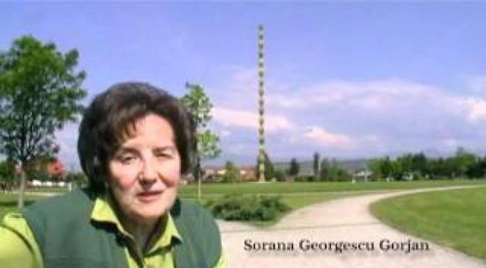 Sorana Georgescu-Gorjan a plecat în lumea celor drepţi – ,,Tatăl meu, Ștefan Georgescu-Gorjan, a lucrat cu Brâncuși la ridicarea «Coloanei fără sfârşit»”!