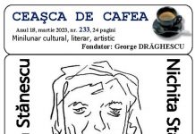 Eveniment editorial – „Ceaşca de cafea” a lui George Drăghescu dedicată celor 90 de ani de la naşterea lui Nichita Stănescu