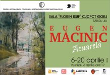 Expoziție de pictură în acuarelă la Târgu-Jiu