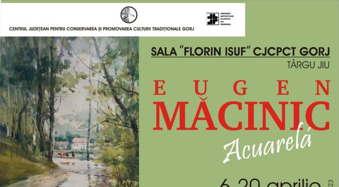 Expoziție de pictură în acuarelă la Târgu-Jiu