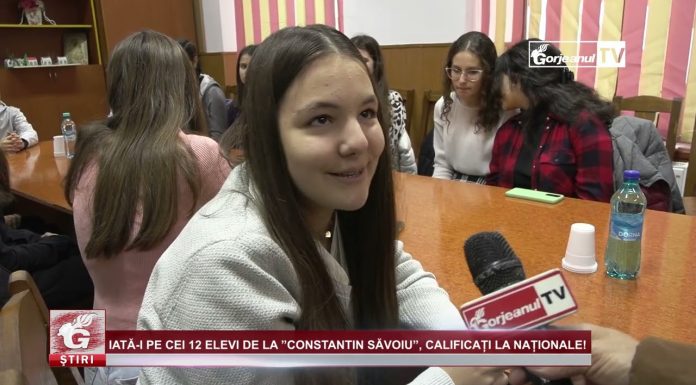 IATĂ-I PE CEI 12 ELEVI DE LA ”CONSTANTIN SĂVOIU”, CALIFICAȚI LA NAȚIONALE!