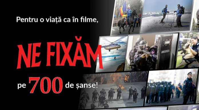 Jandarmii anunță: ”700 de șanse pentru o viață ca-n filme!”