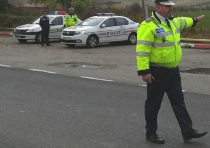 Prins beat la volan, azi-dimineață. Conducea prin Motru