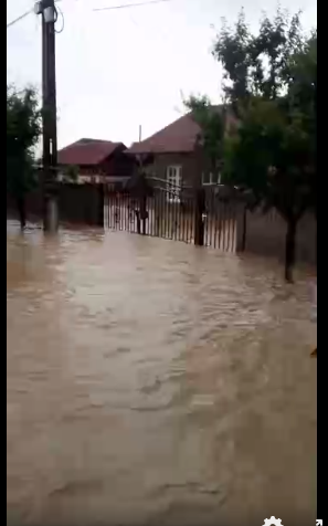 Gorj: Zeci de case și curți, inundate!