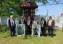 Sfințirea Crucii Eroilor din satul gorjean Gilortu, Comuna Brănești